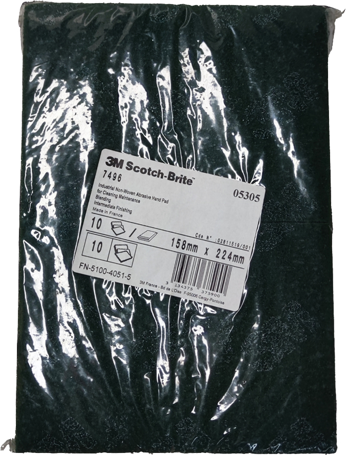 3M SCOTCH-BRITE LIGHT GREEN TYPE No7496 FINE TO ME